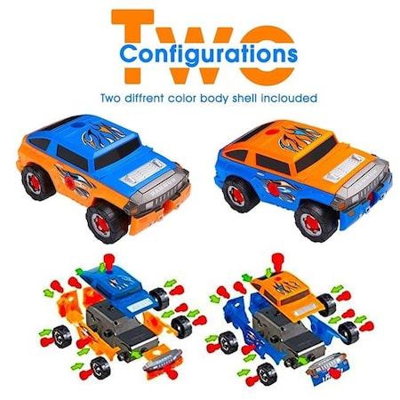 Az Trading & Import AZ Trading & Import PS190 Build Your Vehicle Racing Cars Project Gift Kit Present for Toddlers PS190